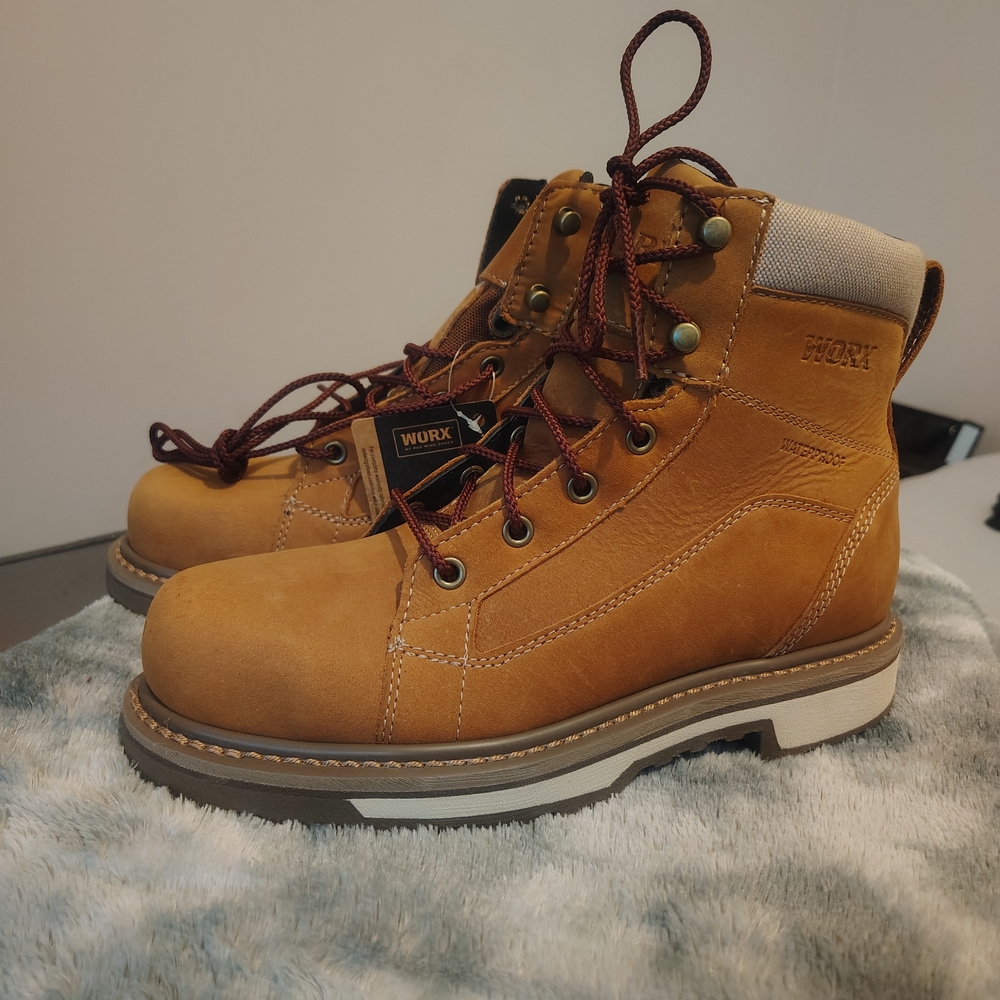 Tan Lace Up Women's Boots